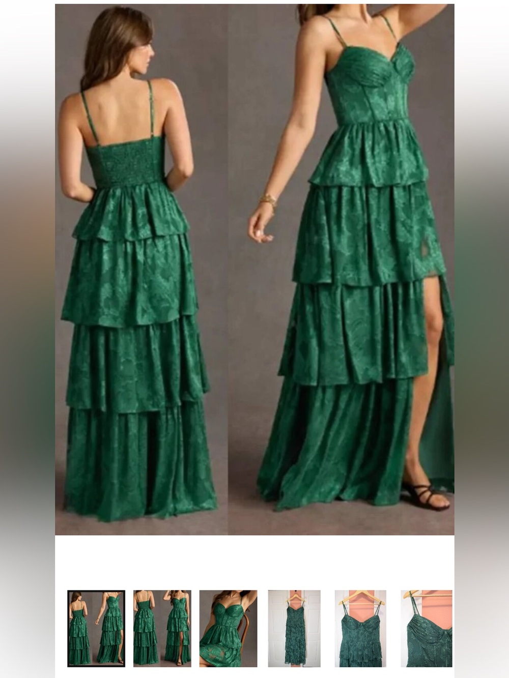 AZAZIE PALOMA DARK GREEN MAXI DRESS